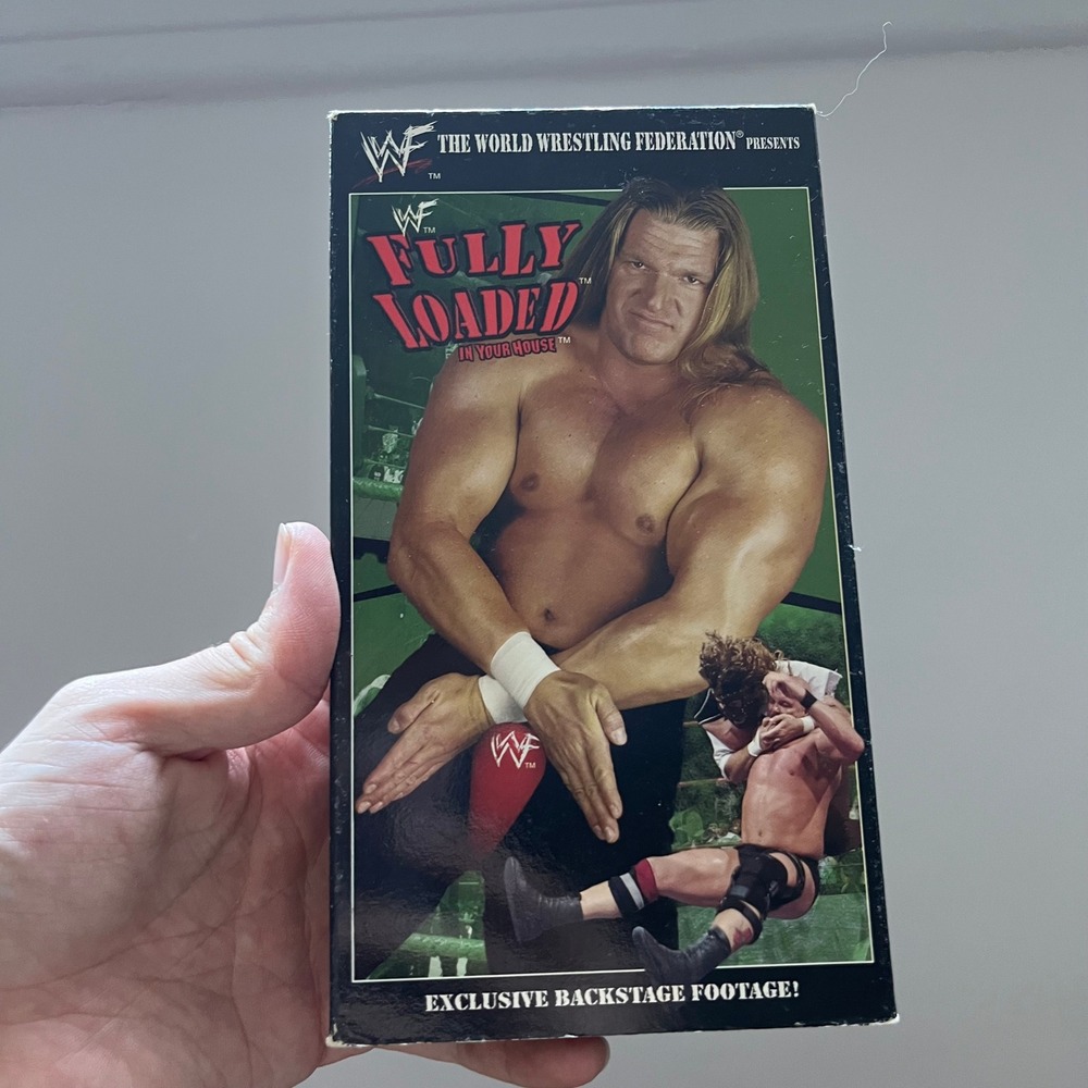 WWF Fully Loaded In Your House 1998 VHS Triple H The Rock Stone Cold Austin Tape
